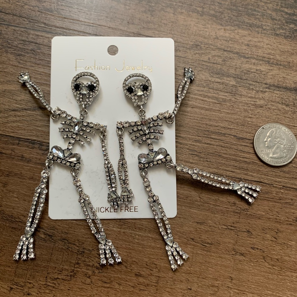 skeleton earrings